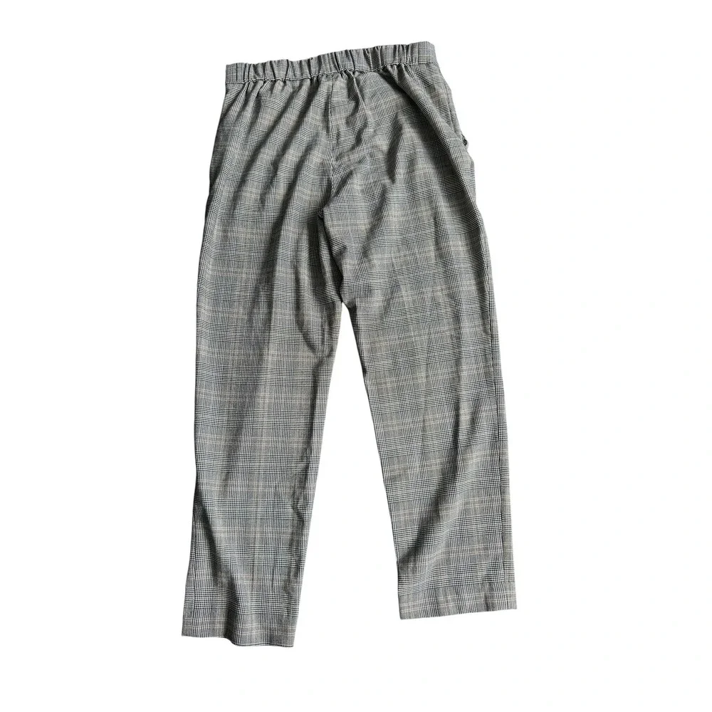 Babaton Atelier Grey Glen Plaid High Waisted Tapered Pants GYD1-6508-49 Size 4